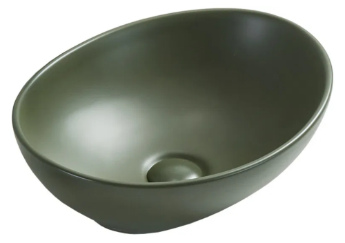 Mexen Elza pultra ültethető mosdó 40x33 cm, matt khaki 21014043