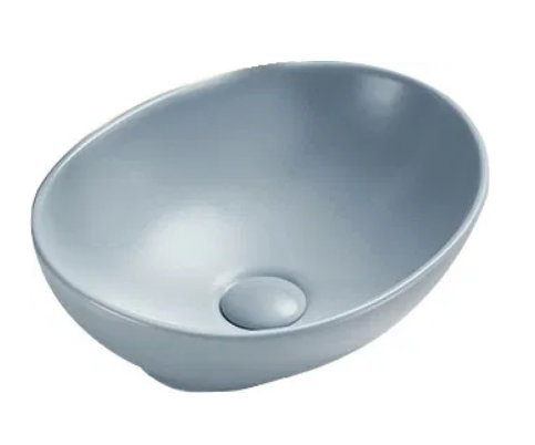 Mexen Elza pultra ültethető mosdó 40x33 cm, matt szürkés kék 21014069