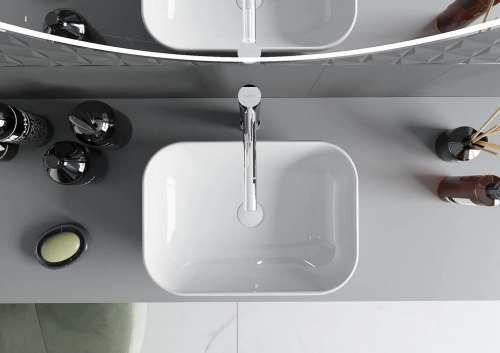 Mexen Rita pultra ültethető mosdó 45x32 cm, fehér 21084500