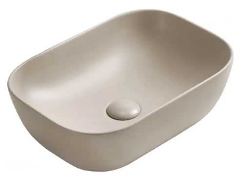 Mexen Rita pultra ültethető mosdó 45x32 cm, matt bézs 21084566