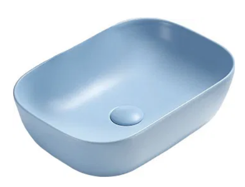 Mexen Rita pultra ültethető mosdó 45x32 cm matt kék 21084549