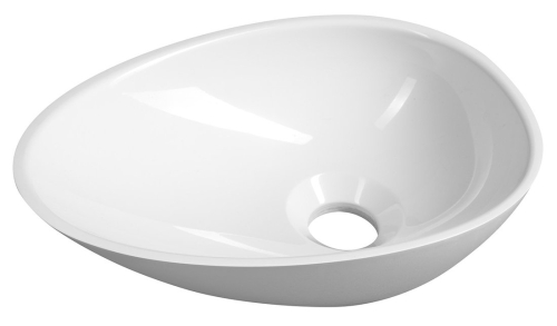 Sapho KEA 32x22 cm pultra ültethető öntöttmárvány mosdó, fehér KE320