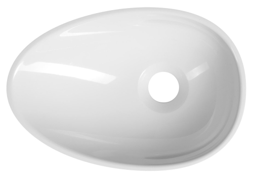 Sapho KEA 32x22 cm pultra ültethető öntöttmárvány mosdó, fehér KE320