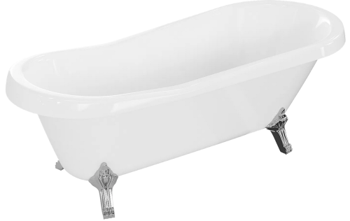 Mexen Retro szabadon álló kád 170x75 cm, fehér, króm lábbal 53251707500-00