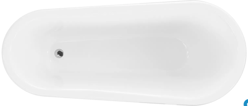 Mexen Retro szabadon álló kád 170x75 cm, fehér, króm lábbal 53251707500-00