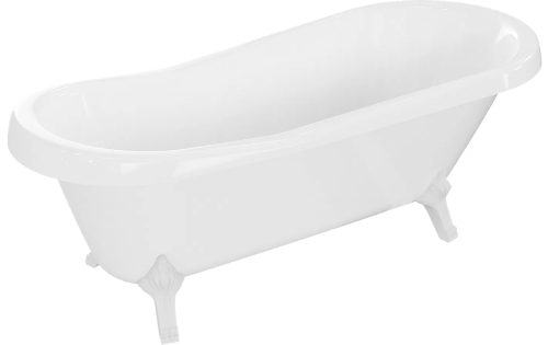 Mexen Retro szabadon álló kád 150x73 cm, fehér, fehér lábbal 53251507300-20