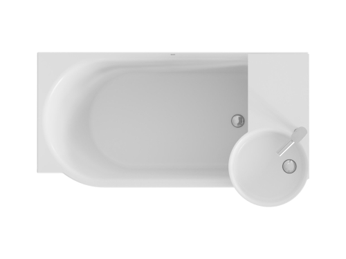 Ravak ARC 150x75 cm jobbos egyenes kád, fehér CE71000000