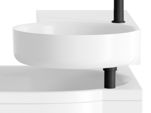 Ravak ARC kombinált mosdószifon, fekete D800003001