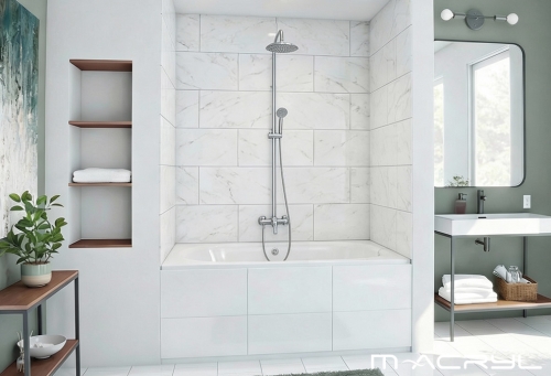 M-Acryl Flexa 189x81 cm vágható egyenes akril kád, fehér