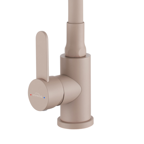 Invena DALIS ECO mosogató csaptelep flexibilis kifolyóval, matt bézs BZ-64-003-L