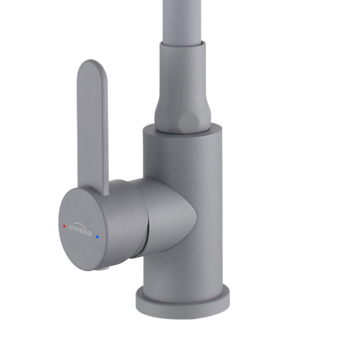 Invena DALIS ECO mosogató csaptelep flexibilis kifolyóval, matt szürke BZ-64-005-L