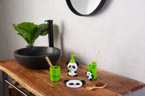 Sapho RIDDER PANDA szappantartó, fekete/fehér 2168300