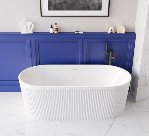 Invena GLAMOUR 170x80 cm szabadon álló kád, fehér AN-01-120-M