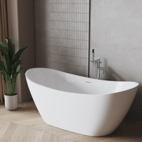 Invena ASTRI 170x75 cm szabadon álló kád, fehér AN-03-170-F