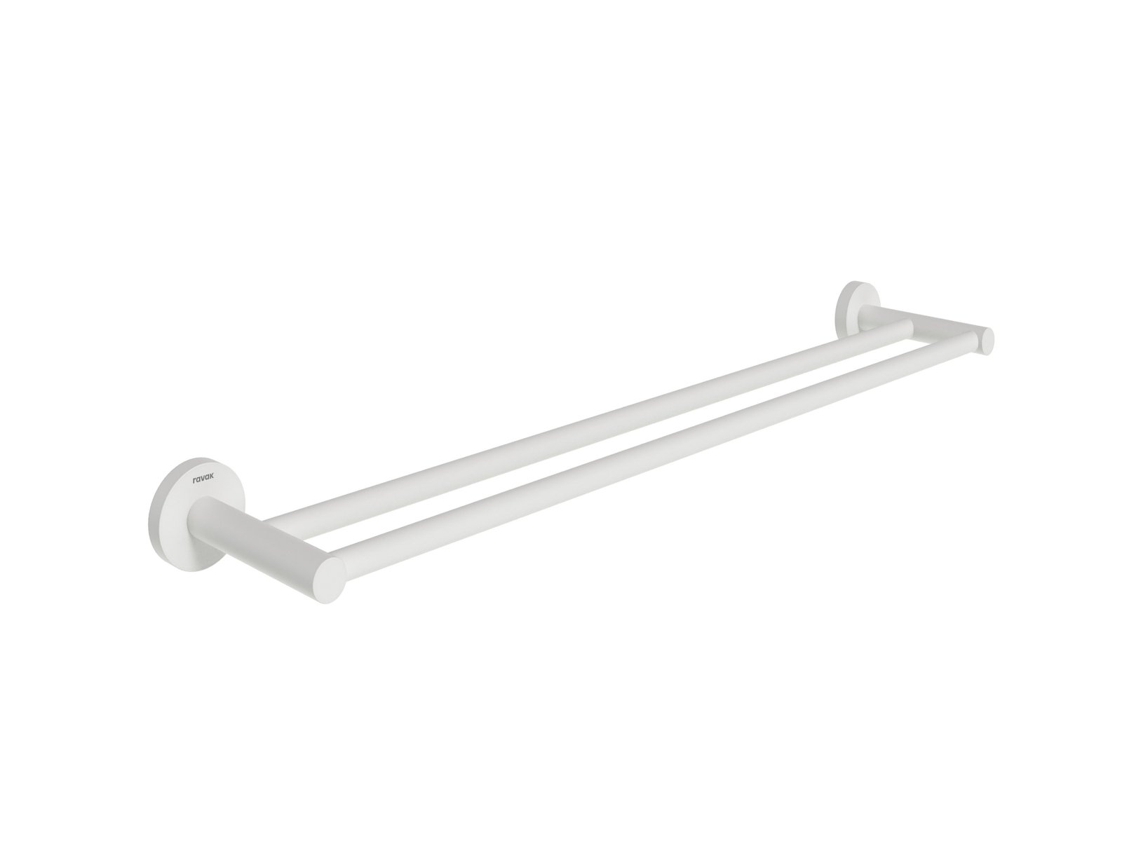 Ravak Kona KN 320.10WHM 65 cm dupla törölközőtartó, matt fehér X07P1317