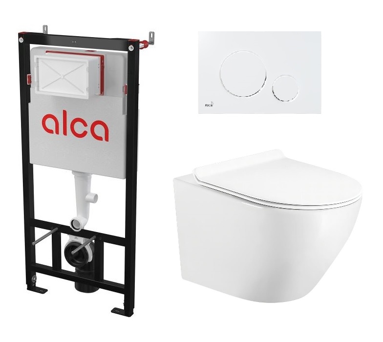 ALCA (Alcaplast) falsík alatti wc tartály komplett szett SZP-ALC9 (AM101/1120, M670, 700532800)