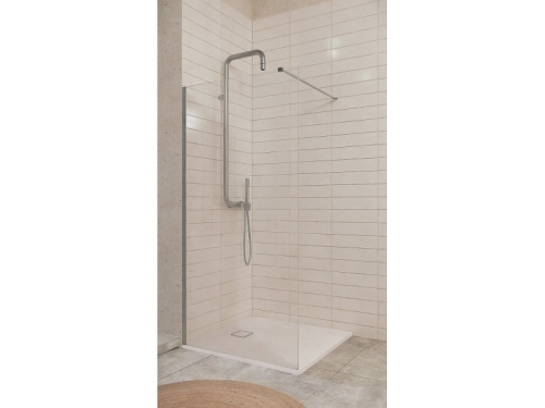 Deante Prizma walk-in zuhanyfal 100x195, szálcsiszolt acél KTJ_F30P