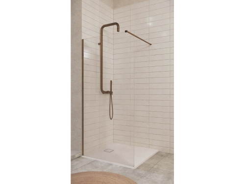 Deante Prizma walk-in zuhanyfal 100 cm, szálcsiszolt bronz KTJ_C30P