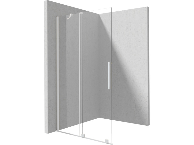 Deante Prizma elcsúsztatható walk-in zuhanyfal 80x195 cm, fehér KTJ_A38R