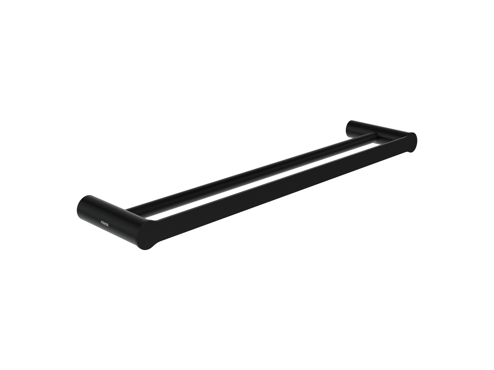 Ravak Fold FD 320.20BLM 48 cm dupla törölközőtartó, matt fekete X07P1350