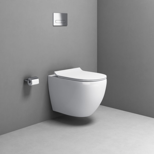 Sapho AQUALINE CARLO Vortex perem nélküli fali WC, fehér PRX.101.851