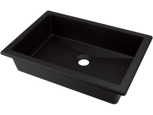 Deante Correo beépíthető/pult alá építhető mosdó 50x35 cm, fekete CQR_NU5U