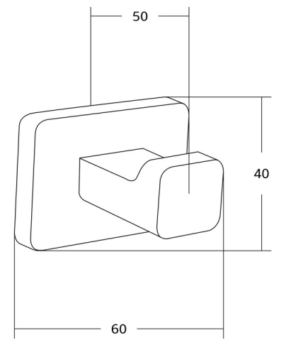 Mexen Asis törölköző akasztó, króm 7017635-00