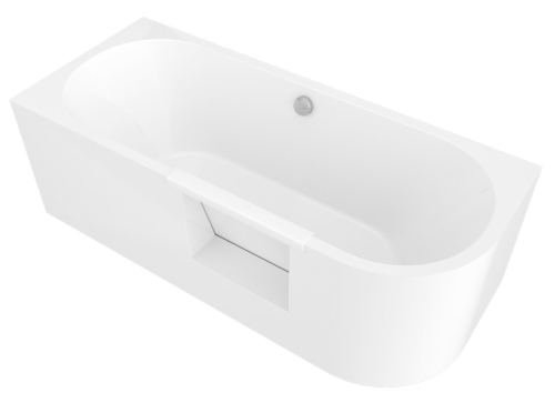 Sapho POLYSAN PORTAS L 180x75 cm balos aszimmetrikus kád ajtóval, fehér 75551