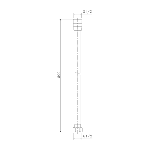 Sapho SOFTFLEX 150 cm zuhany gégecső, matt réz 1208-21