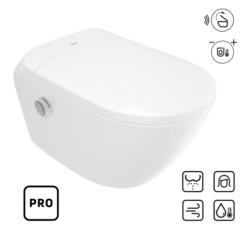 Deante SILIA Smart Pro perem nélküli wc bidé funkciós ülőkével, fehér CSID6ZPW