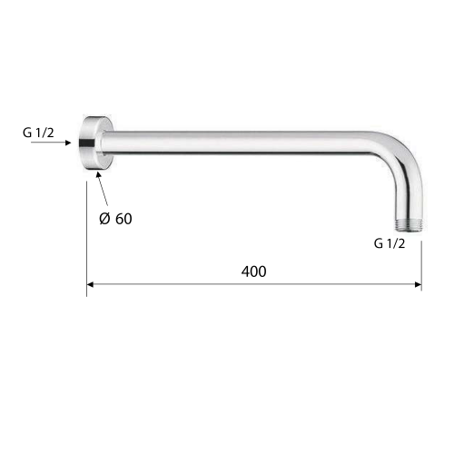 Sapho 40 cm zuhanykar, matt arany BR519D