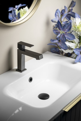 Sapho SOLITER KRONY mosdócsaptelep, gun metal GJ002GM
