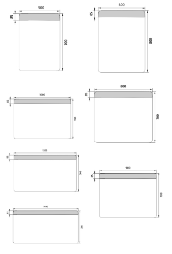 Roltechnik NIMCO 120x70 cm LED tükör ZP 23006