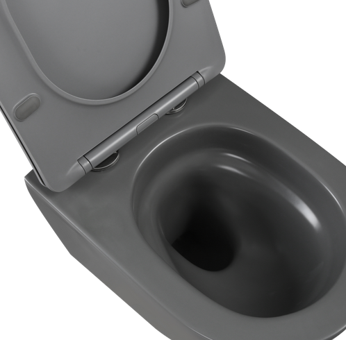 Invena TAVRO WC csésze, soft-close ülőkével, szürke CE-71-007-Y