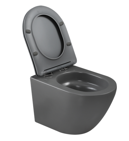 Invena TAVRO WC csésze, soft-close ülőkével, szürke CE-71-007-Y