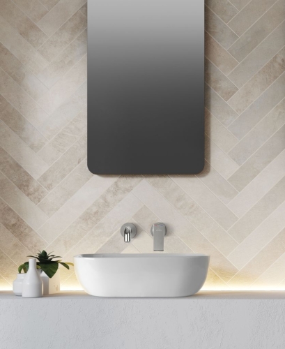 Invena VITORIA 45x32 cm pultra ültethető mosdó, fehér CE-48-001-W