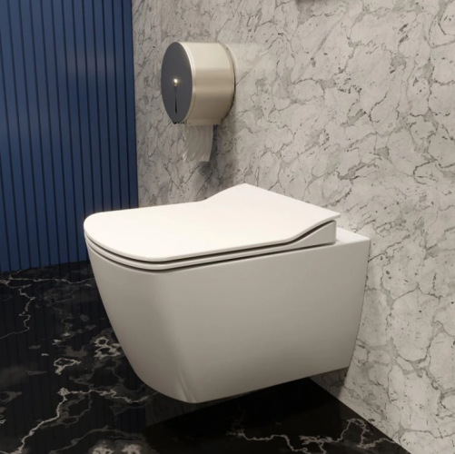 Creavit Elegant EG321 bidés perem nélküli fali wc meleg-hidegvizes csappal EG321-34CB00E-0012