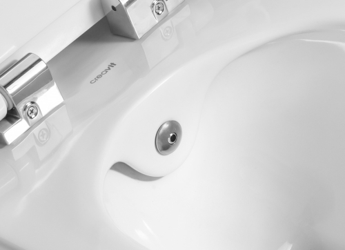 Creavit Elegant EG321 bidés perem nélküli fali wc meleg-hidegvizes csappal EG321-34CB00E-0012