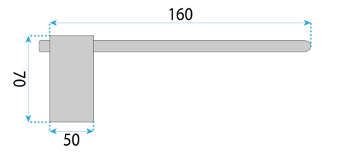 Rea Tomi 5809 falra szerelhető wc papír tartó, szálcsiszolt réz REA-88055