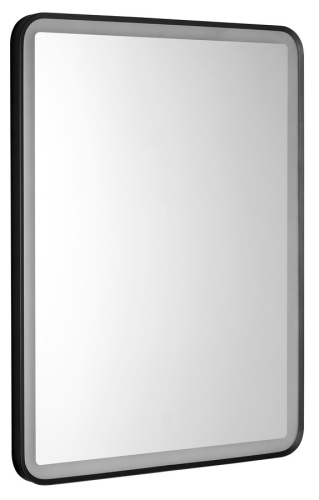 Sapho AQUALINE SWIDA 60x80 cm tükör LED világítással, matt fekete SW060