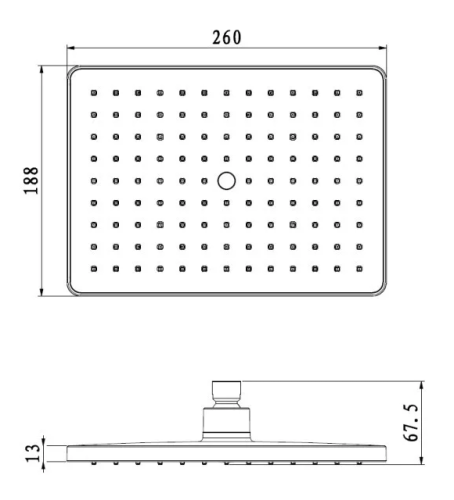 Wellis Mamba fejzuhany zuhanykarral, matt fekete WZ00105