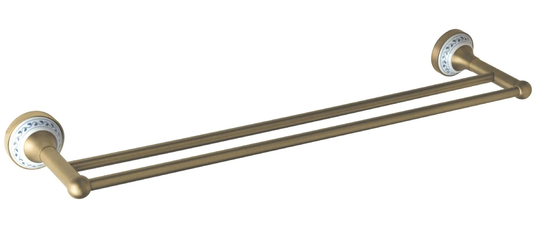 BEMUTATÓ DARAB - Sapho BEMETA KERA 67 cm dupla törölközőtartó, bronz/kerámia 144704057