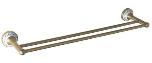 BEMUTATÓ DARAB - Sapho BEMETA KERA 67 cm dupla törölközőtartó, bronz/kerámia 144704057