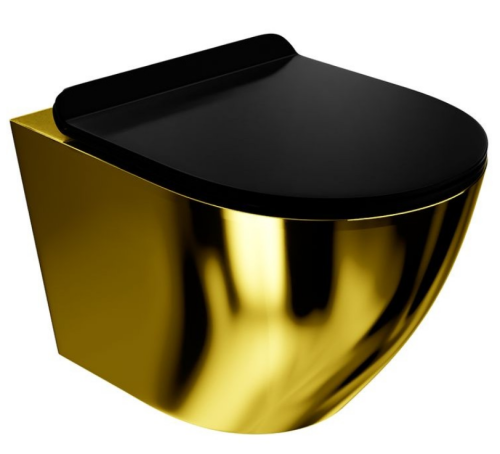 Lavita SOFI Gold/Black fali wc Soft Close ülőkével, arany/fekete 5900378319146