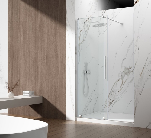 Sapho GELCO SPIRIT 130 cm zuhanyajtó transzparent üveggel, króm GI1013