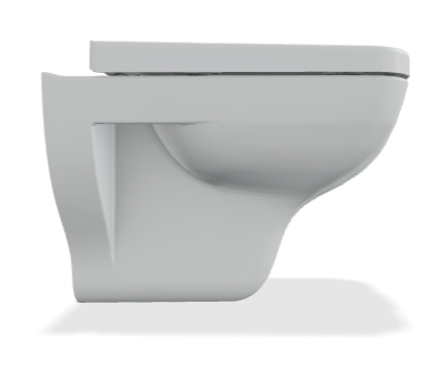 Creavit Bene falra szerelhető wc Bidé2in1, fehér BN320-00CB00E-0000