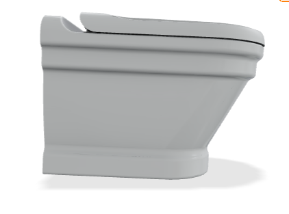 Creavit Antik falra szerelhető wc Bidé2in1, fehér AN320-00CB00E-0000