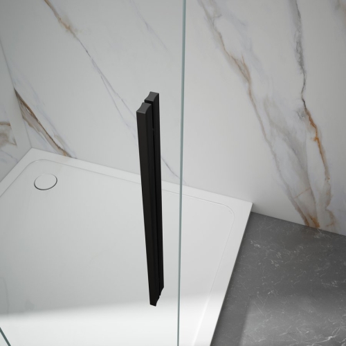 Sapho GELCO SPIRIT BLACK 120 cm zuhanyajtó transzparent üveggel, matt fekete GI1012B