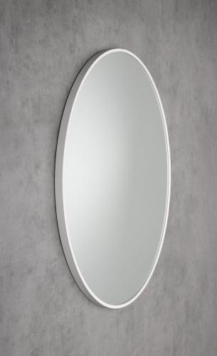 Sapho NOTION 50 cm kerek tükör, matt fehér NT500W