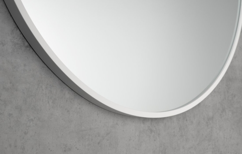 Sapho NOTION 60 cm kerek tükör, matt fehér NT600W